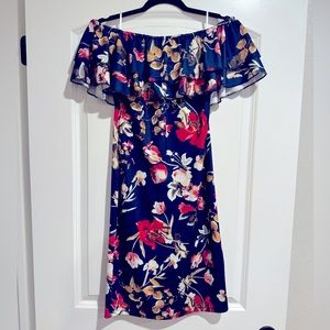 Off the Shoulder Floral Dress